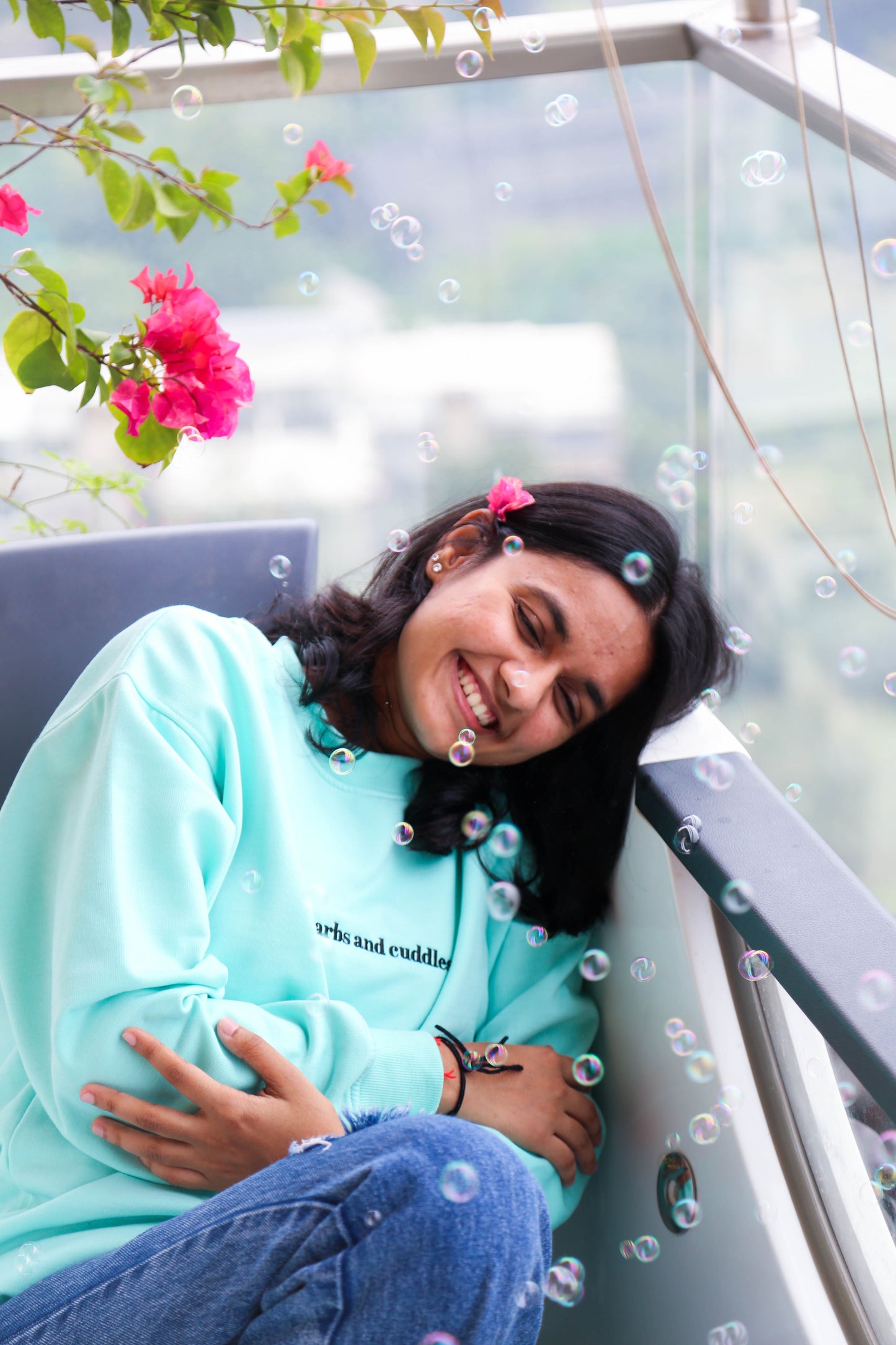 CARBS AND CUDDLES - EMBROIDERED OVERSIZED & UNISEX SWEATSHIRT AND HOODIE