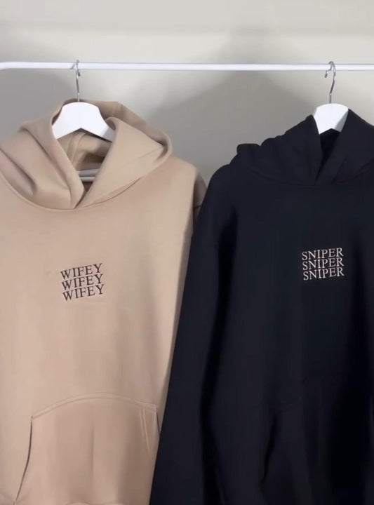 WIFEY SNIPER COUPLE HOODIES/SWEATSHIRT